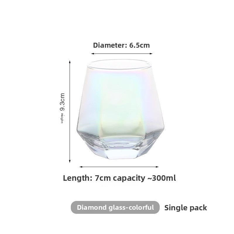 Creative Hexagonal Glass Cup for Home Use