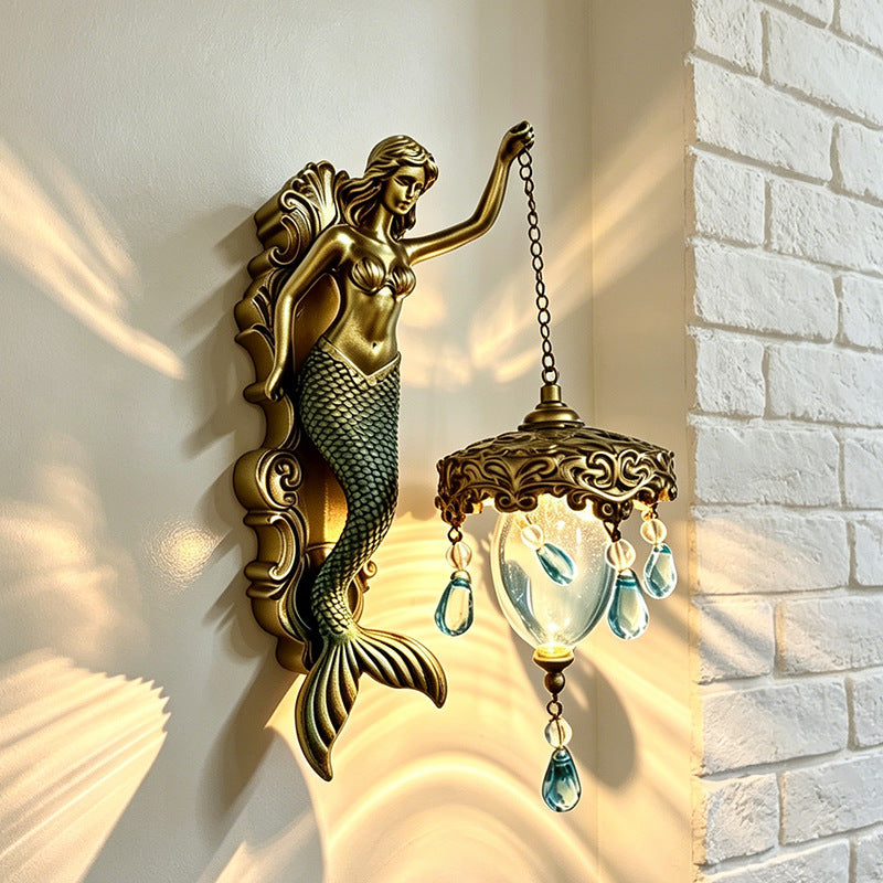 Retro Resin Wall Lamp Ornament