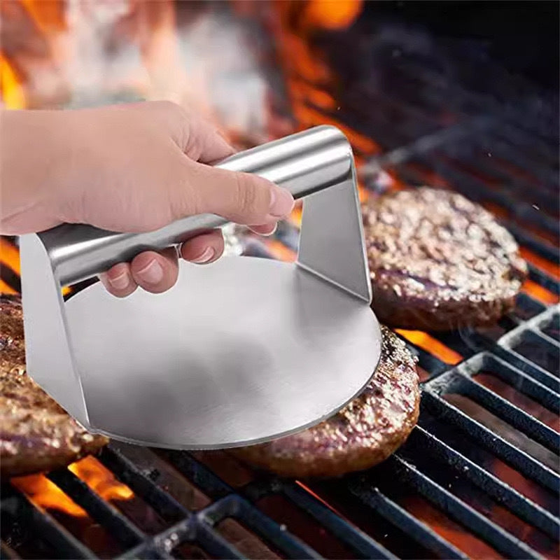 Hamburger meat press