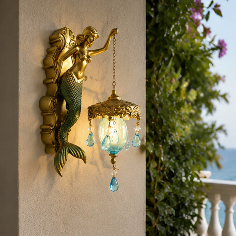 Retro Resin Wall Lamp Ornament
