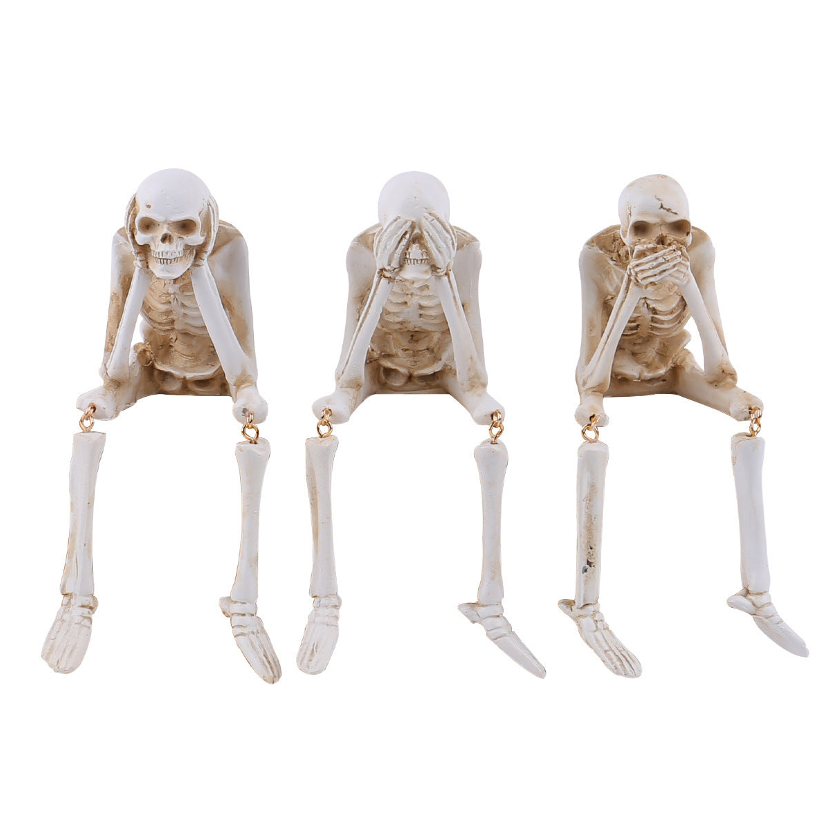 Halloween Skeleton Resin Decorations