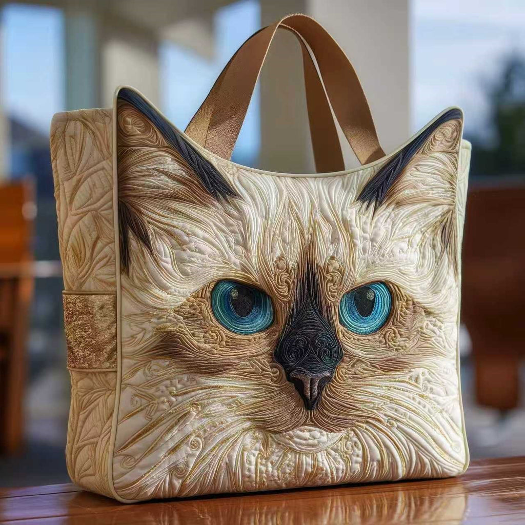 Digital Printed Quilted Tote Bag for Commuting and Casual Use