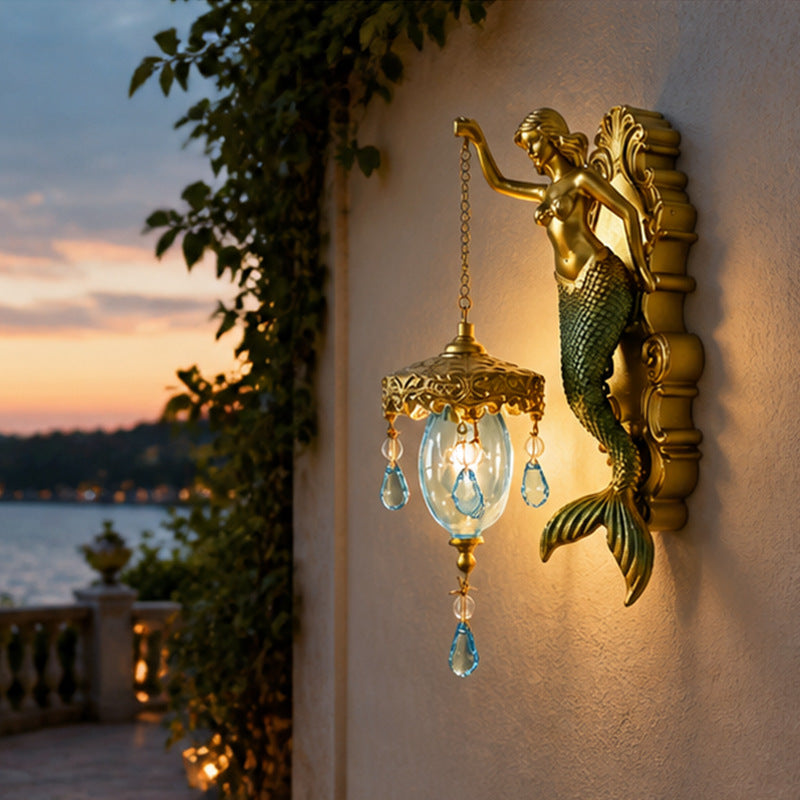 Retro Resin Wall Lamp Ornament