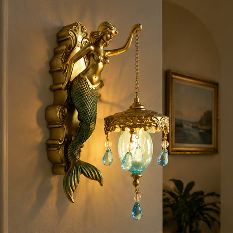 Retro Resin Wall Lamp Ornament